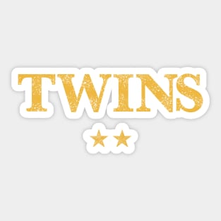 Oshi No Ko Anime Twins Distressed Sticker